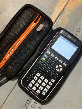 TI-84 Plus CE Graphing Calculator with Black Zip Case